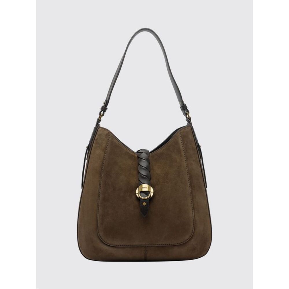 Isabel Marant Women Altay Isabel Marant Suede Calf Leather Flared Shoulder Bag